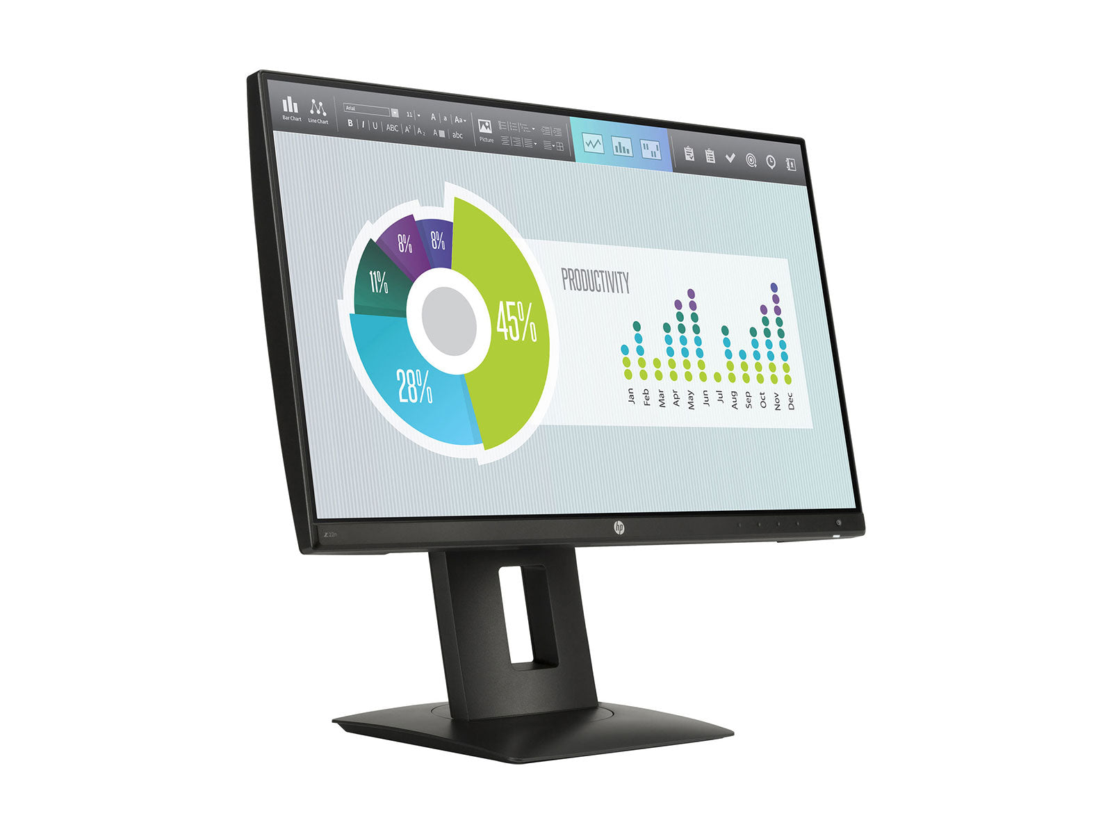 HP Z22n 21.5" FHD 1920 x 1080 IPS Display Monitor (M2J71A4#ABA) Monitors.com 