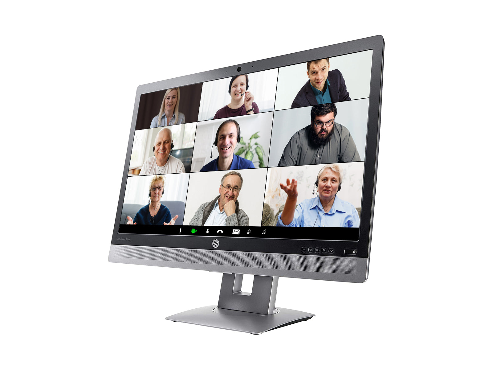 HP EliteDisplay E240c 24" Full HD Video Conferencing Display Monitor (M1P00A8#ABA) Monitors.com 