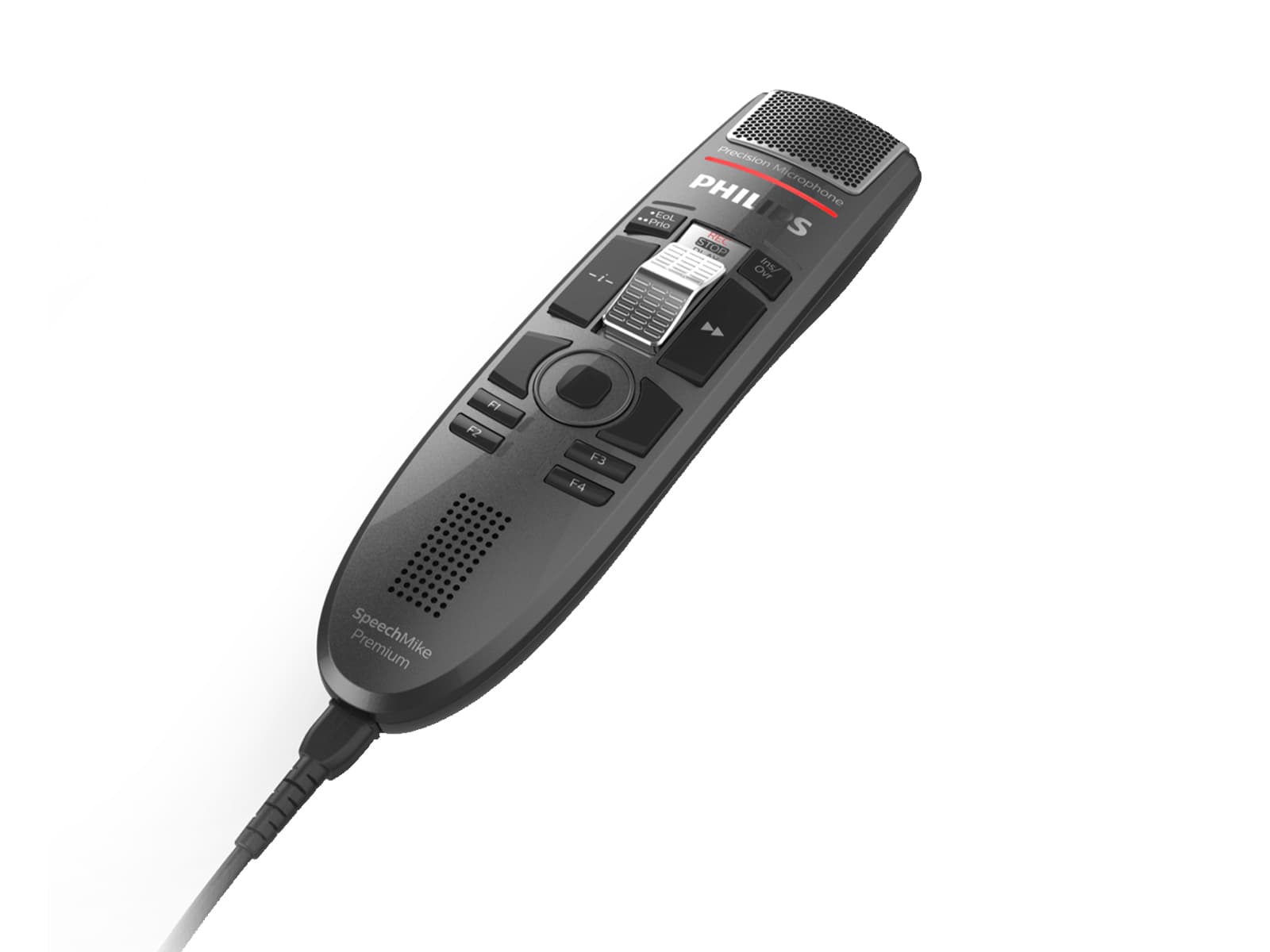 Philips SpeechMike Premium Touch Slide Switch Dictation Microphone with Bar-code Scanner (SMP3810) Monitors.com 